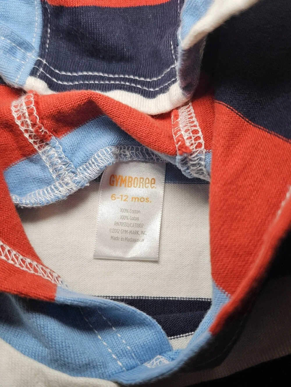 Gymboree Baby Boy Lot 6 12 Months Outfit Hoodie Pants Lined Striped
